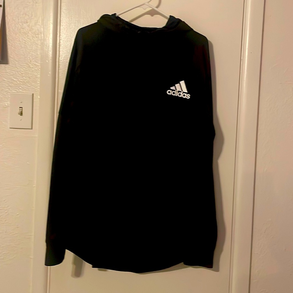Adidas Mens Sports Jacket! Hoodie Size Large Black